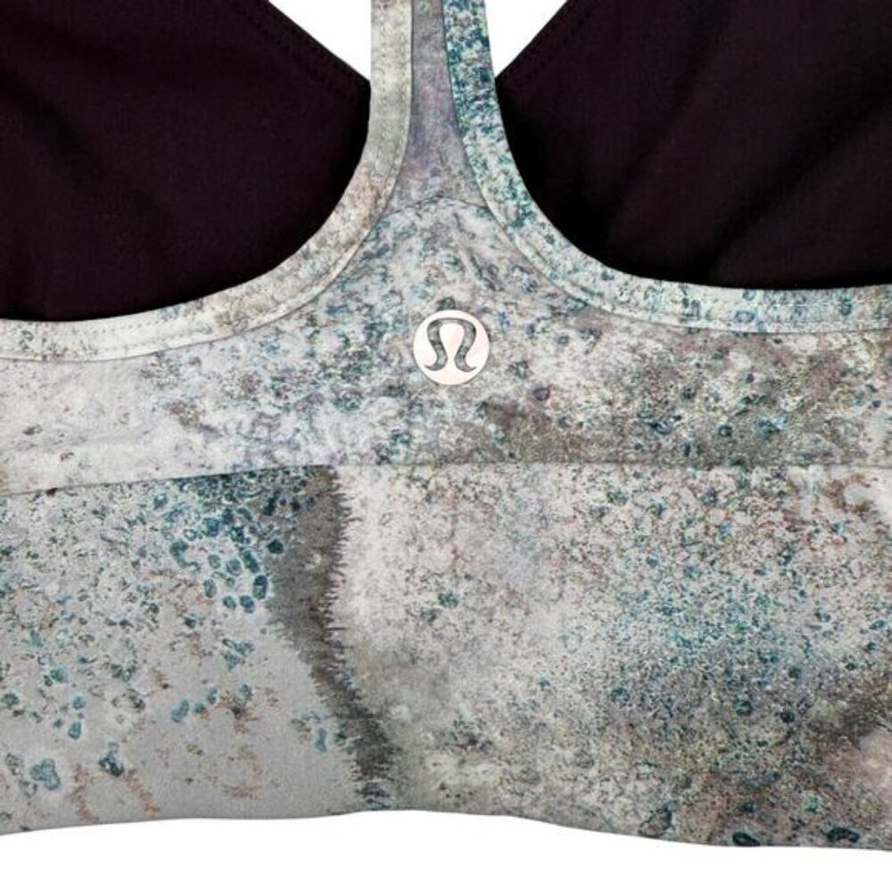 LULULEMON Retreat Reversible Sports Bra Swim Sz 4 Sugar Crush Multi Black Cherry - Picture 5 of 8